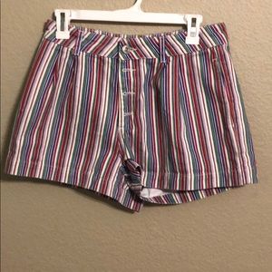 Urban Outfitters Rainbow Stripe mom shorts